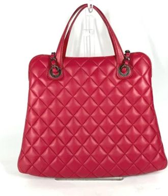 Chanel Pre-owned Leather chanel-bags - Dames - Vintage Handtas - Roze - ONE Size - Vintage