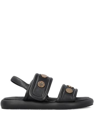 Pinko studded leather sandals - Black