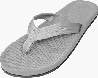 indosole Responsibly-Made Tire Sole Easy Living Flip Flops in Granite at Nordstrom, Size 13