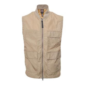 Colmar Vests, male, Beige, Size: L Canvas Gilet