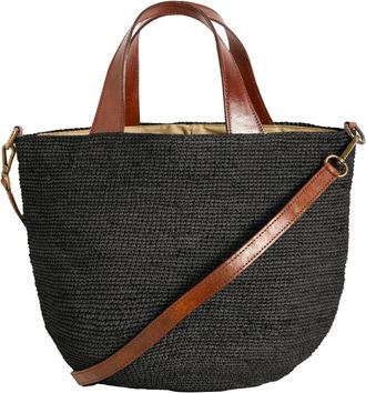 Ibeliv Mirozy Basket Bag - Dames - Schoudertassen - Zwart - ONE Size - Katoen - Tassen
