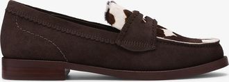 Clarks Leren loafers, koeienmotief, TRAVEN EDGE
