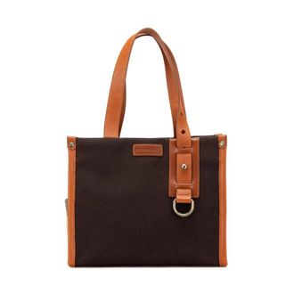 Burberry Pre-owned Tote Bags, female, Brown, Size: ONE SIZE Pre-owned Canvas Tote Bag