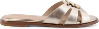 Pinko Sandalen - Dames - Sandalen - Grijs - 39 EU - Leer - Schoenen