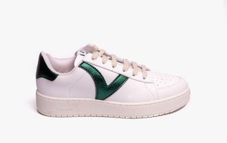 Victoria MADRID FAUX LEATHER & METAL Womens Trainers Botella - White - Size UK 4