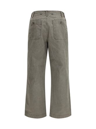Golden Goose Cotton Wide-Leg Jeans - Gray