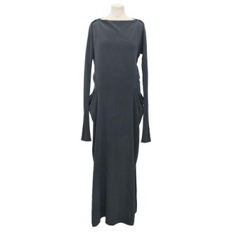 Vanessa Bruno Step-hem Silk-Crepe Dress Size S