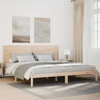 vidaXL Cama Extralarga Sin Colch&oacute;n Madera Maciza 200x210 Cm Vidaxl