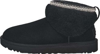 UGG (WMNS) UGG Classic Ultra Mini Maxi Curly Boot Black 1158263-BLK