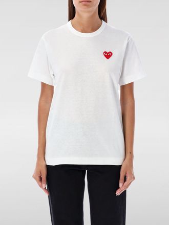 Comme Des Gar&ccedil;ons T-shirt Comme Des Gar&ccedil;ons Play in cotone con logo ricamato
