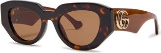Gucci Cat-eye Sunglasses - Brown Havana - One Size