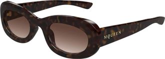 Alexander McQueen Zonnebrillen - Dames - Zonnebrillen - Bruin - 53 MM - Accessoires