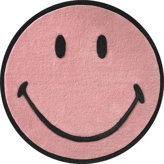 Maison Deux Smiley Rug in Pink at Nordstrom, Size 3Ft 0In X 3Ft 0In