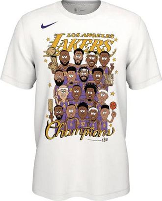 Nike Mens Nike Champion Cartoon White T-Shirt DM4553-100