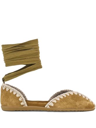 Mou suede ballet flats - Brown