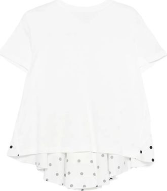 Parlor Blouse met stippen en ruches - Wit