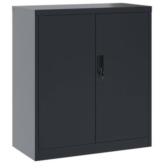 Berkfield Home File Cabinet Anthracite 79x40x90 cm Steel in Dark Grey | Size: 79 x 40 x 90 cm