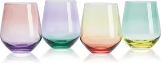 Mikasa Chroma 13Oz Stemless Wine Glasses