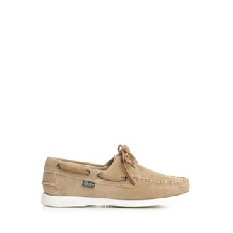 Paraboot Suede Moccasin - female - Paraboot - Boat Shoes - Beige - 6 1/2 UK - Shoes