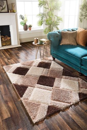 Origin Store 3D GEO Shaggy Beige | Size: 160 cm x 230 cm