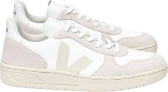 Veja Neutrale V-10 B-Mesh Sneakers - Dames - Sneakers - Wit - 36 EU - Leer - Schoenen