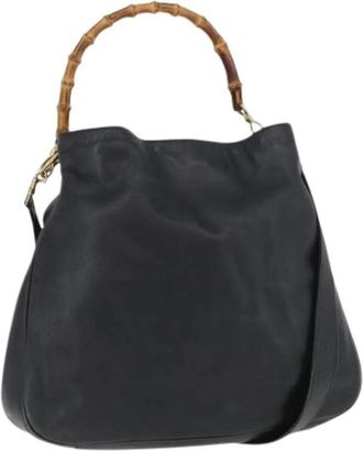 Gucci Pre-owned Vintage Handtas - Dames - Vintage Handtas - Zwart - ONE Size - Leer - Vintage