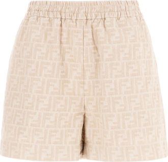 Fendi Dames, Korte broeken, Beige, Maat: S