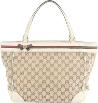 Gucci Pre-owned Tote Bags, female, Brown, Size: ONE SIZE Pre-owned Vintage Tote Bag