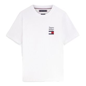 Tommy Hilfiger Heren Stack Logo T-Shirt (Wit)