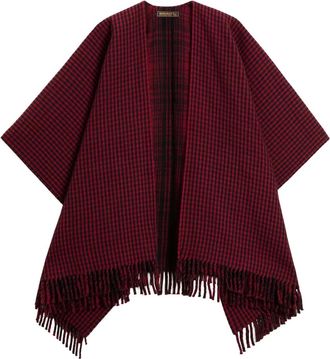 Woolrich Capa de lana de doble faz - Jackets - Mujer - Rojo - ONE SIZE
