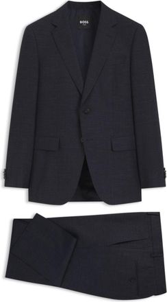 BOSS Two-piece wool-blend slim-fit suit with silk