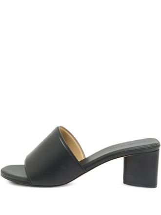 Bottega Veneta block-heel leather sandals - Black