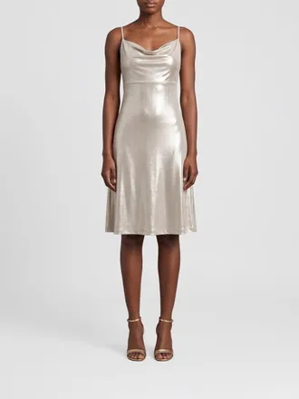 Versace Jeans Couture Draped Asymmetrical Jersey Mini Dress for Evenings