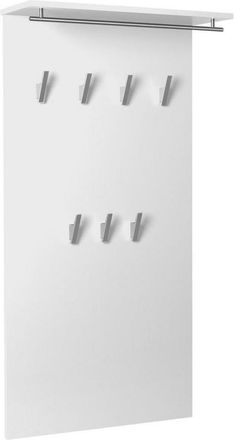 MID.YOU Mid.you Garderobenpaneel, Wei&szlig;, Holzwerkstoff, 60x110.6x20.9 cm, Garderobe, Garderobenpaneele, Garderobenpaneele