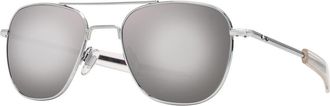 American Optical Original Pilot 55mm Aviator Glass Non Polarized in Silver - Gng at Nordstrom