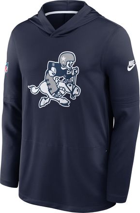 Nike Dallas Cowboys Alt Nike Mens Dri-FIT NFL Long-Sleeve Hooded Top in Blue | 03B9044PQ7R-HHY