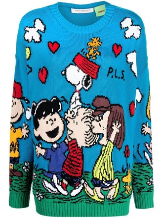 Philosophy di Lorenzo Serafini Maglione Philosophy di Lorenzo Serafini x Peanuts - Blu