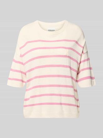 Armedangels Regular Fit Strickshirt aus Leinen-Baumwoll-Mix in Rose, Gr&ouml;&szlig;e XS
