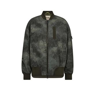 Mos Mosh Bomber Jackets, female, Green, Size: XL MMRuby Print Bomber Jacket