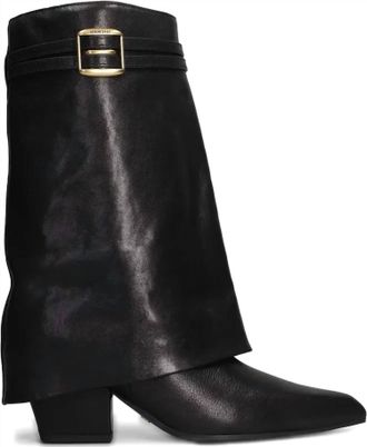 Bibi Lou Womens Yuna Leather Boots In Black