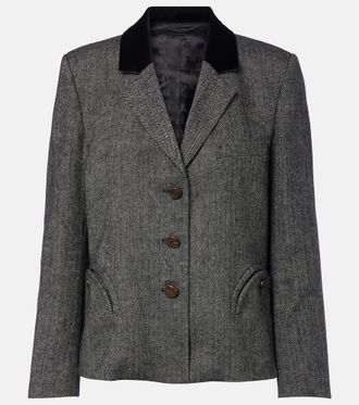 Blaz&eacute; Milano Blaz&eacute; Milano Shelley wool-blend tweed blazer