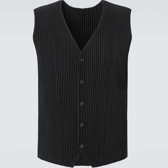 Homme Pliss&eacute; Issey Miyake Homme Pliss&eacute; Issey Miyake Basics pleated vest