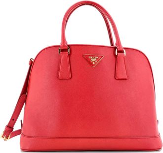 Prada Open Promenade Bag Saffiano Leather Large tote bag - Rood