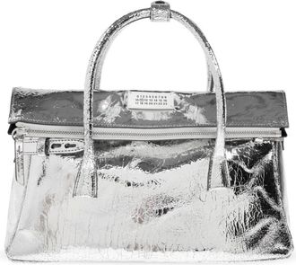 Maison Margiela Tassen, Dames, Grijs, ONE Size, Leer, Handbag