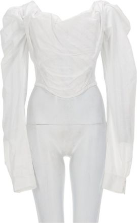 Vivienne Westwood Sunday Corset Puff Sleeves Blouse