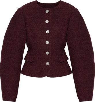 Rotate Giacca con Bottoni Scintillanti - - Jackets - Donna - Rosso - M