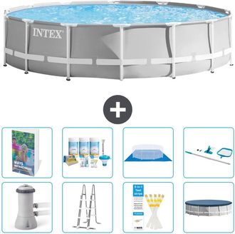 Intex Piscina Prism Frame Redonda - 427x107 Cm - 9-piezas S615