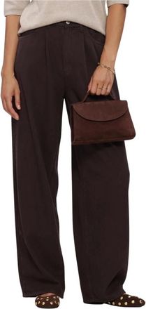 Knit-ted Broeken, Dames, Bruin, XS, Dames Broeken Charly Pants