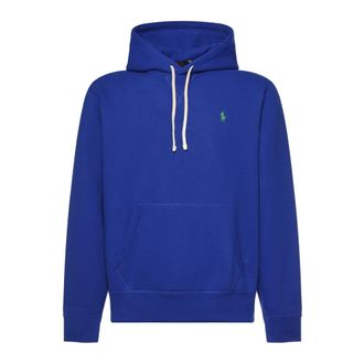 Polo Ralph Lauren Hoodies, male, Blue, Size: L Logo Hoodie