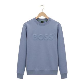 Boss Green by Hugo Boss Salbo Sweater - Heren - Sweatshirts & Hoodies - Blauw - Maat: XL